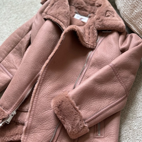 BCBGenration Sherpa jacket PINK - Picture 6 of 6